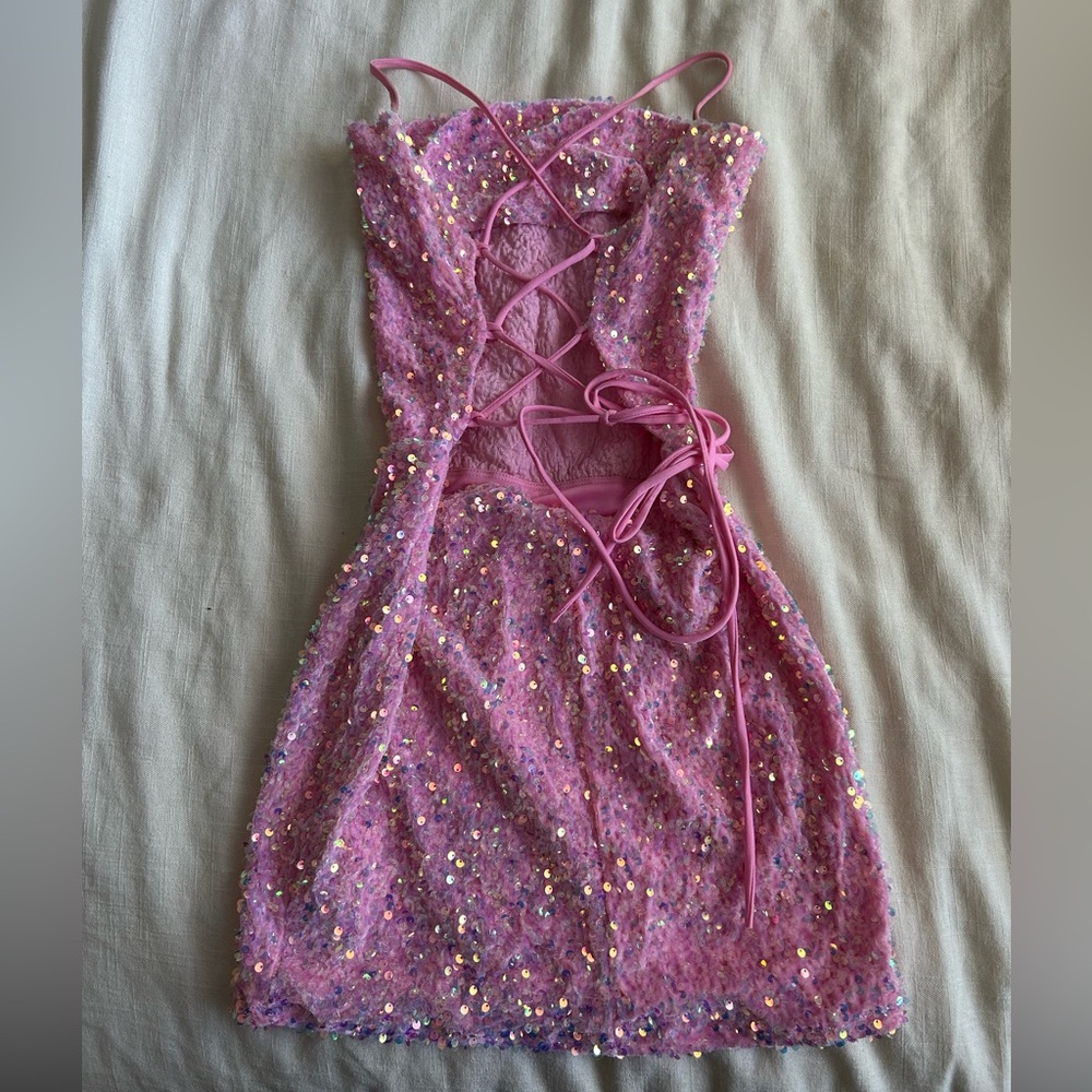 Pink Sequin dress